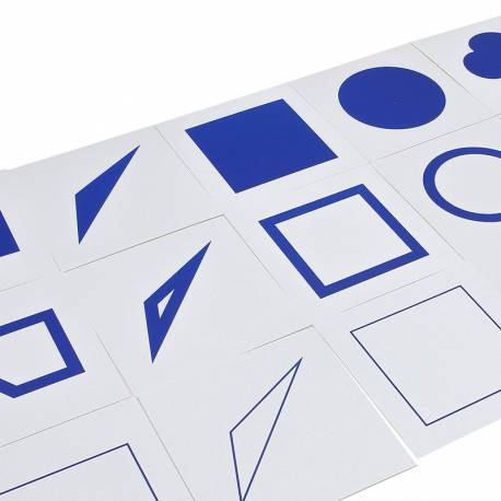 Tarjetas de formas geométricas Montessori