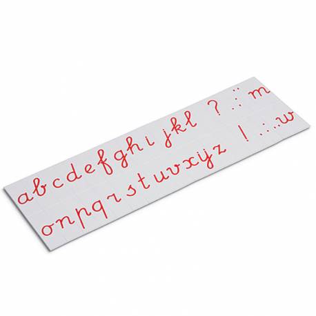 Alfabeto en tarjetas: ligada rojo |  Nienhuis Montessori