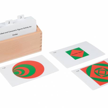 Tarjetas de actividades Montessori | Figuras concéntricas