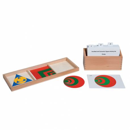 Tarjetas de actividades Montessori | Figuras concéntricas