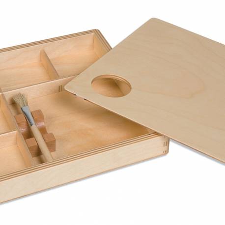 Bandeja para aprender a pegar con Montessori | Nienhuis