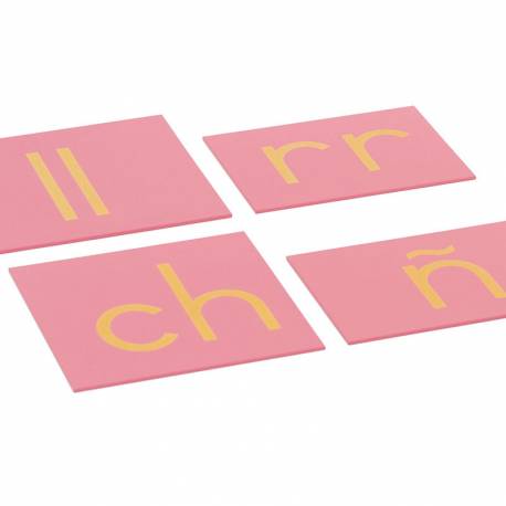 Suplemento Letras de lija IMPRENTA en Español con Ñ, CH, LL, RR |Nienhuis
