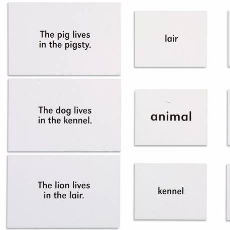 Animales y sus hogares | Material Montessori - Nebulae