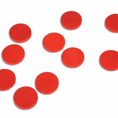 Contadores Rojos (100) | Matemáticas Montessori - Nebulae