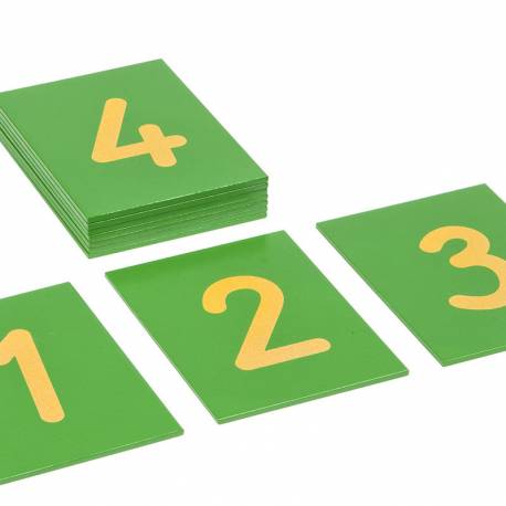 Números de papel de lija: versión internacional | Números Montessori