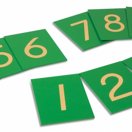 Números de papel de lija: versión US | Números Montessori - Nebuale