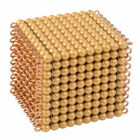 One Golden Bead Cube Of 1000:...