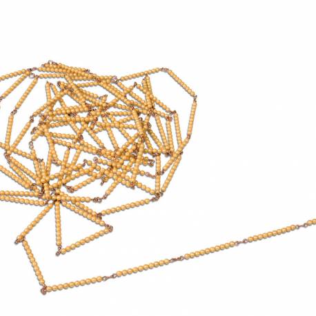 Cadena de perlas doradas de 1000 | Perlas Montessori | Nienhuis