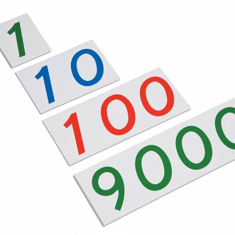 Tarjetas Números Grandes 1-9000 Plástico | Números Nienhuis - Nebulae