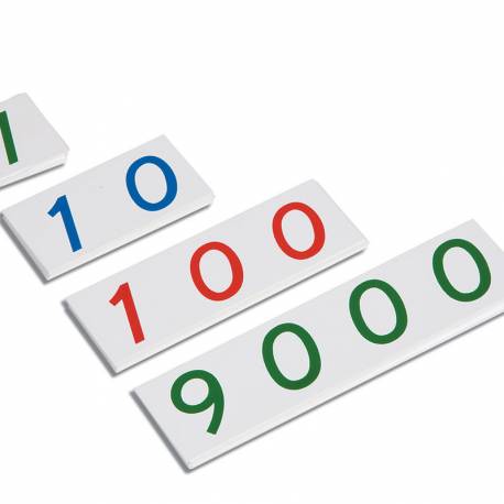Tarjetas Números Pequeños  1-9000 Plástico | Números Nienhuis - Nebulae