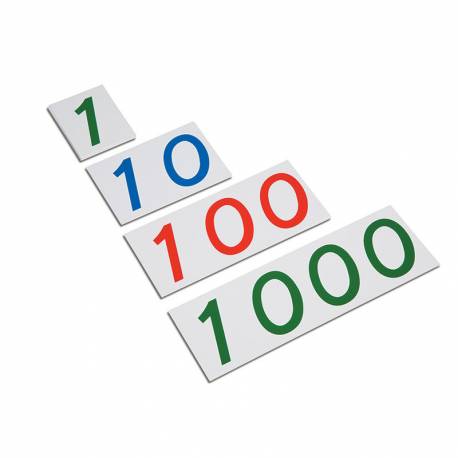 Large Number Cards 1-1000: Plastic