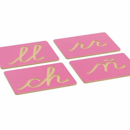 Set de letras de Surco cursiva español | Letras Montessori | Nienhuis