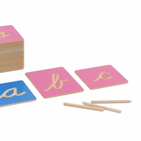Letras de Surco: cursiva US | Letras Montessori | Nienhuis - Nebulae