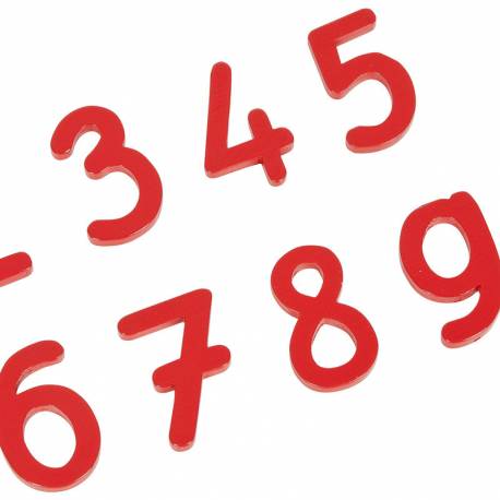 Números Rojos Madera versión int. | Matemáticas Montessori | Nienhuis
