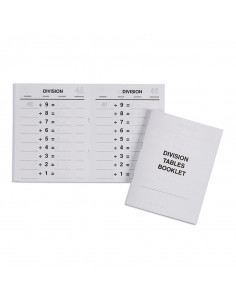 Division Tables Booklets