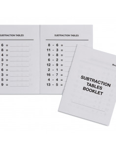 Subtraction Tables Booklet: 3 2