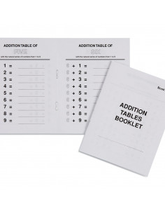 Addition Tables Booklet: 1 2