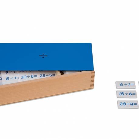 Caja con operaciones y resultados: DIVISION  | Nienhuis Montessori