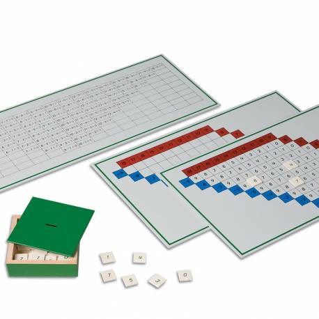 Tablas de control substracción | Nienhuis Montessori | Matemáticas