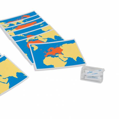 Tarjetas de las partes del mundo | Nienhuis Montessori