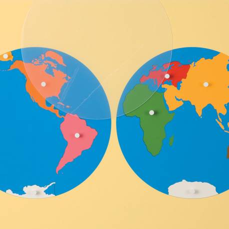 Puzzle GEOGRAFÍA  | Continentes | Nienhuis Montessori