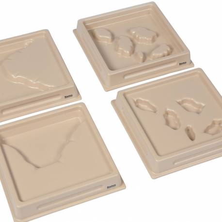 Bandejas de tierra y agua: juego 2 | Nienhuis Montessori | Geografía