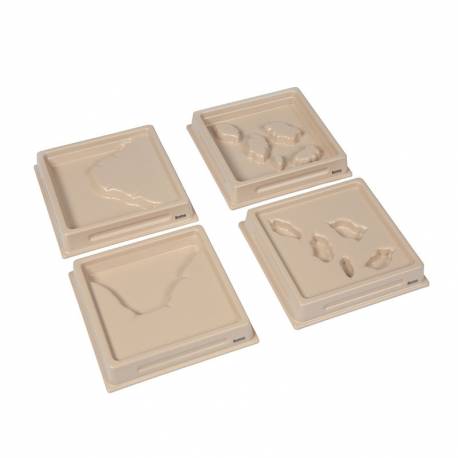 Land And Water Form Trays: Set 2