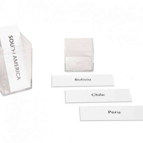 South America: Labels