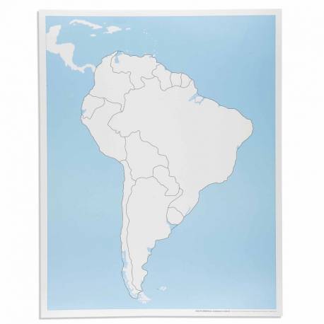 South America Control Map: Unlabeled