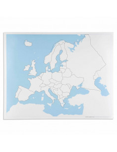 Europe Control Map: Unlabeled