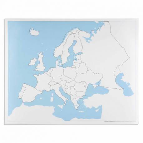 Europe Control Map: Unlabeled