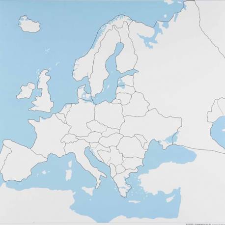 Europe Control Map: Unlabeled