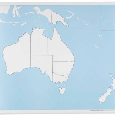 Australia Control Map: Unlabeled