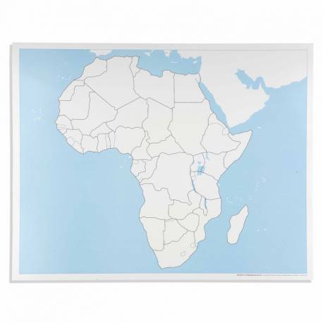Africa Control Map: Unlabeled