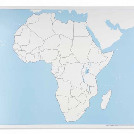 Africa Control Map: Unlabeled