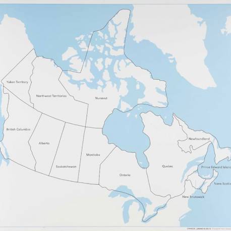 Canada Control Map: Labeled