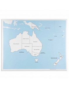 Australia Control Map: Labeled
