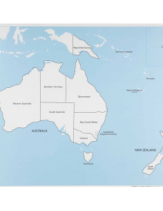 Australia Control Map: Labeled 2