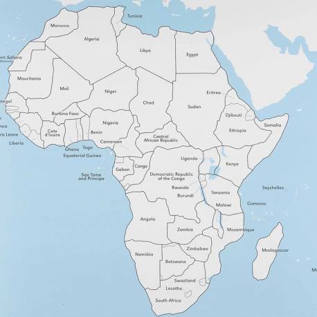 Africa Control Map: Labeled