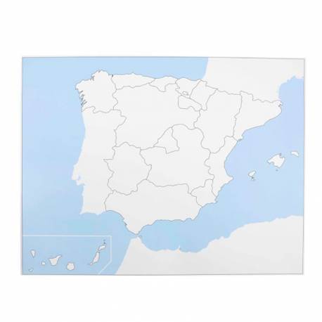 Spain Control Map Unlabeled
