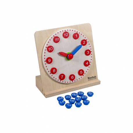 Clock with removable numbers