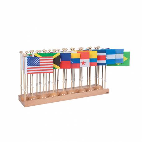 Flag Stand Of North & South America -...