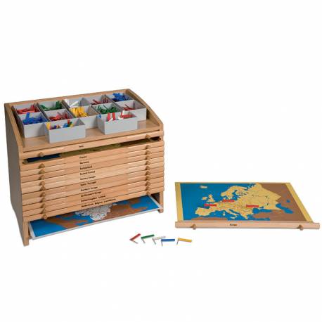 Stand para las banderas de europa | Montessori Geografía | Nienhuis