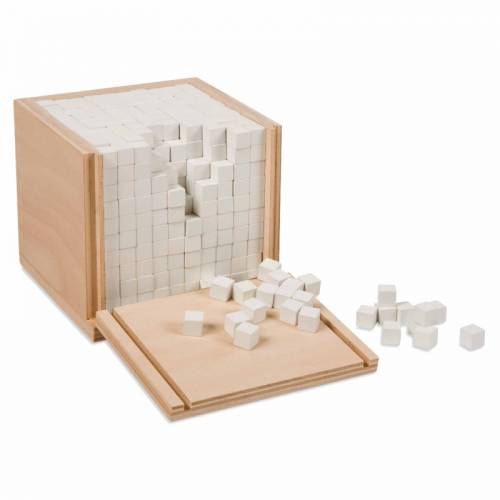 Caja de volumen con 1000 cubos | Material Montessori Nienhuis