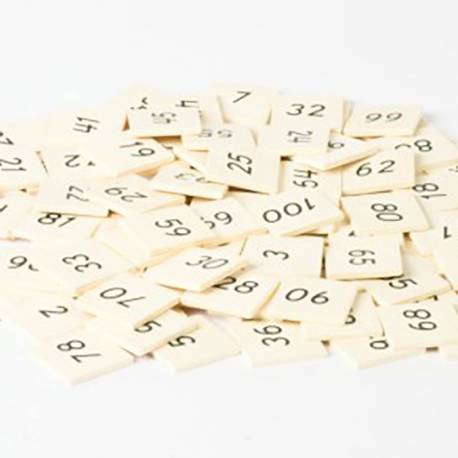 Números Tablero de 100| Piezas sueltas Montessori | Repuestos Nienhuis