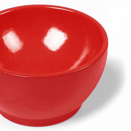 Cuenco de madera: rojo| Piezas sueltas Montessori |Nienhuis