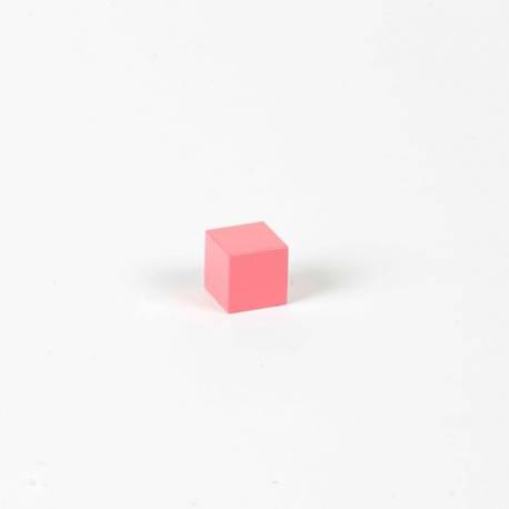 Torre rosa: cubo 2 x 2 x 2 cm| Piezas sueltas Montessori |Nienhuis