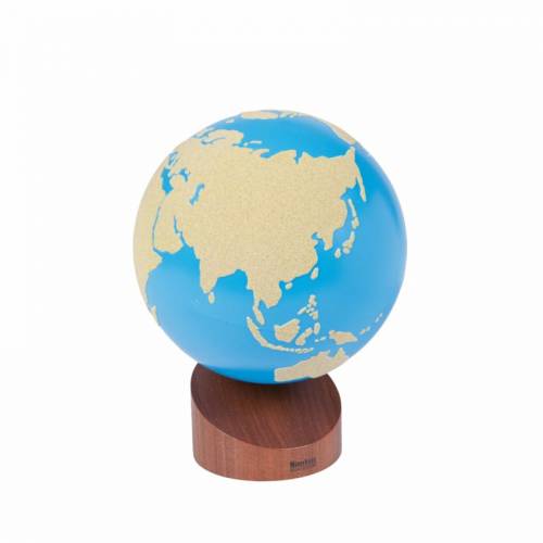 Globo terraqueo: papel de lija | Geografía Montessori | Nienhuis