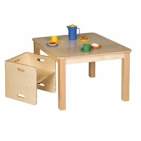 Silla con Forma de Cubo | Mobilirario Montessori | Nienhuis - Nebulae