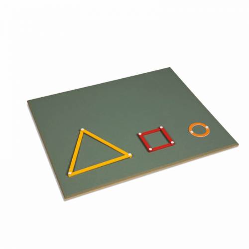 Tablero para el material geométrico de varillas | Material Montessori